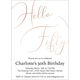 Hello Fifty Foil Birthday Invitations Image 8 of 9
